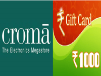 Steps to Get Free E Gift Voucher Worth Rs 1000 Of CromaRetail