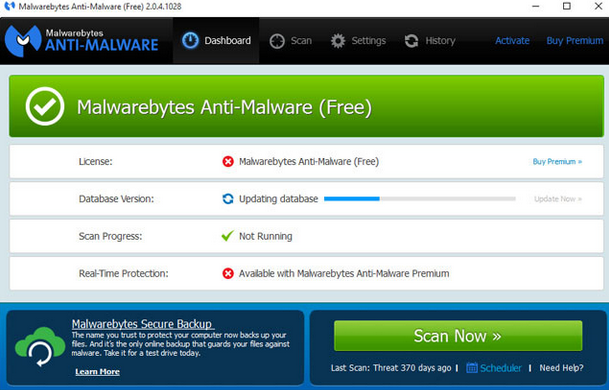Malwarebytes Anti-Malware Free Antivirus