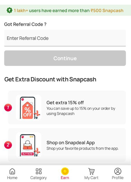 enter-snapdeal-referral-cod