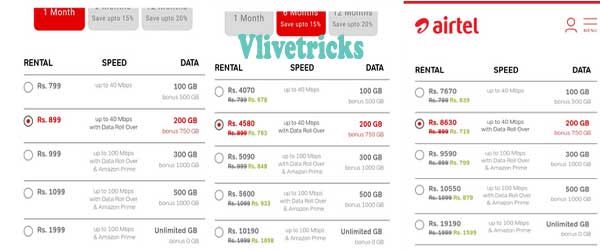 airtel v fiber new broadband plans