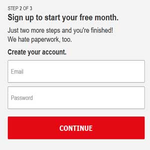 netflix sign up without credit card