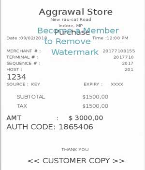 receipts generator