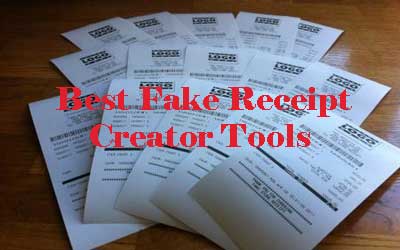 make fake receipts