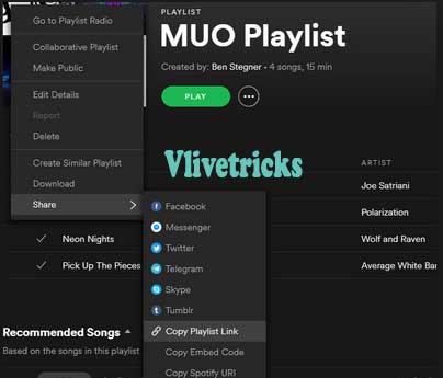 spotify shareable playlist link