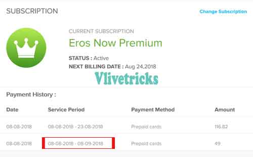 Eros Now Premium 1 Month Subscription Free Promo Code ...