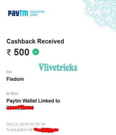 fisdom payment proof