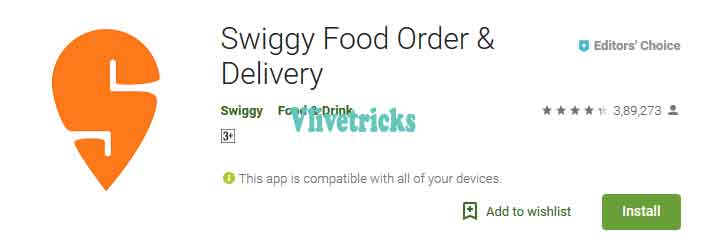 Swiggy Free Food Loot Offer
