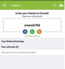 crownit app referral code