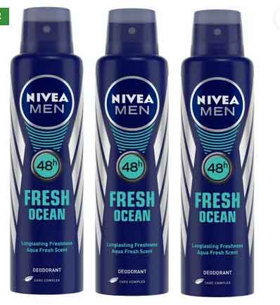 nivea men fresh ocean deodorant spray