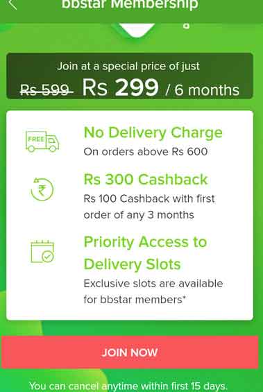 bigbasket bbstar-membership