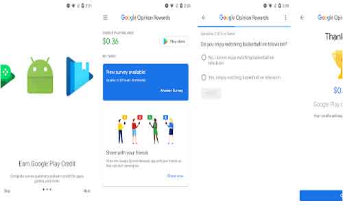 Google Opinion Survey Rewards App Earn Free Playstore Credits Hack Trick Vlivetricks