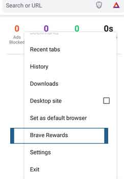 brave rewards account