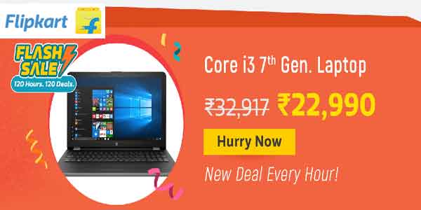 Flipkart Laptop Flash Sale 2020 :Buy Core i3 7th Gen From ₹26,990 ...