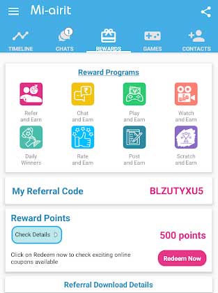 mi airit app rewards