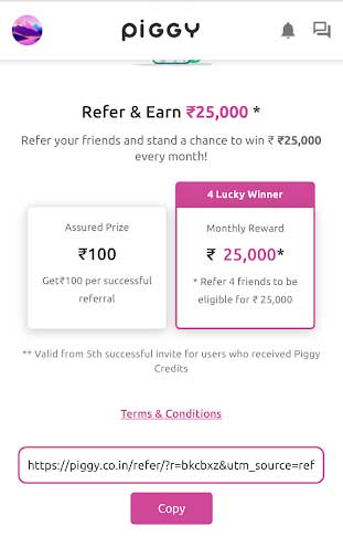 piggy app refer earn