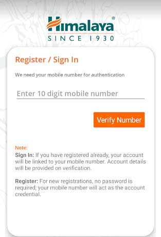 sign in or register