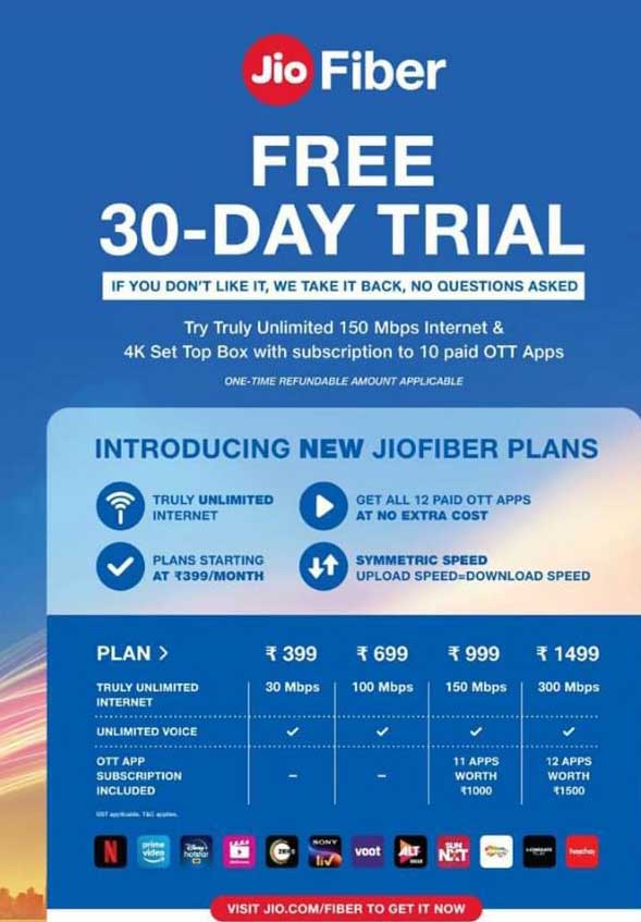 preview offer of jio fiber