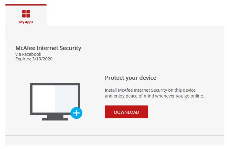 mcafee antivirus one month trial