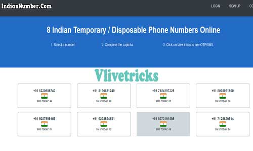 free indian virtual number