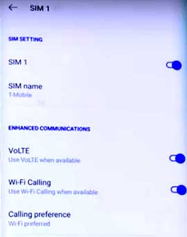 android wifi calling enable