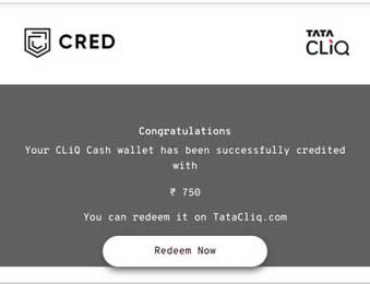 cred tatacliq voucher