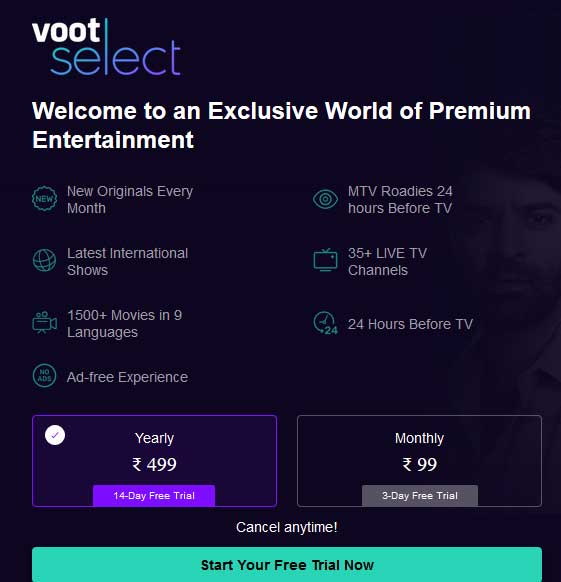 Voot app free online