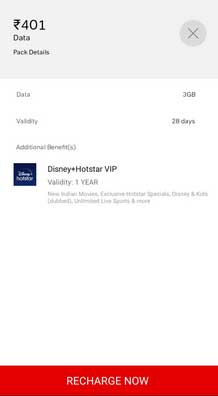 airtel 401 pack with disney hotstar