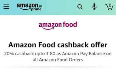 amazon food cashback offer