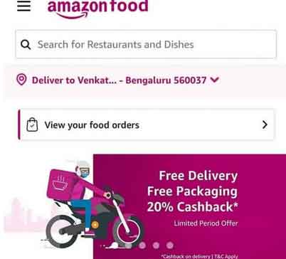 amazon food free delivery and packing