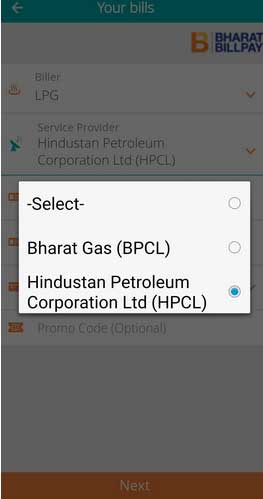 bharat gas on pockets app