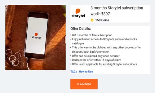 storytel subscription on flipkart