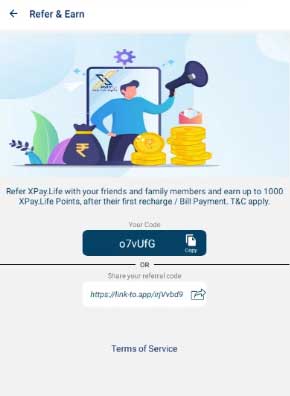 xpay life app referral code