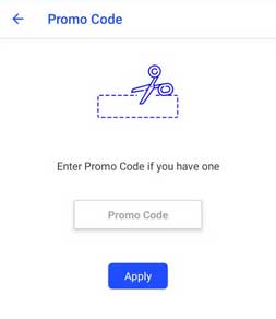 promo code apply