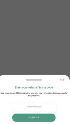 enter refer code