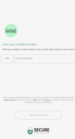 enter mobile number