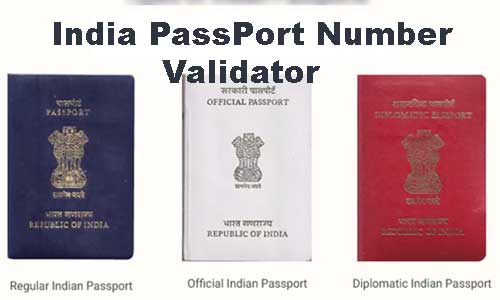 Indian Passport Number Format Verify Online Validation Tool 2209