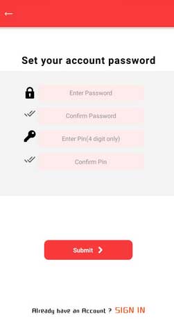payinfinity set password
