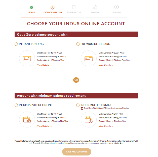 how to close bank account online indusind