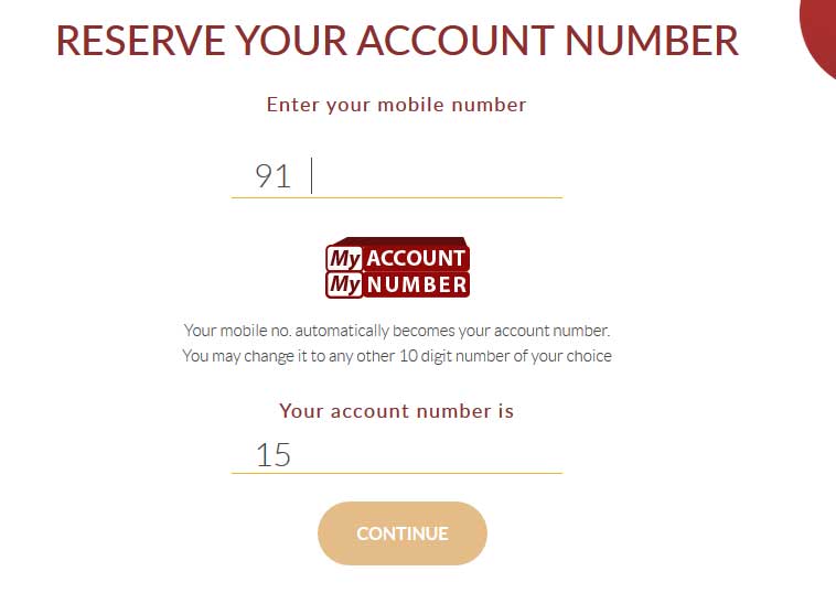 reserve account number