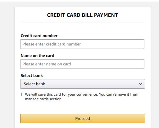 Amazon :Pay Credit Card Bill Payment with ₹100 Cashback ...