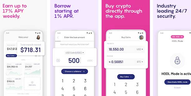 celsius network wallet app screenshots