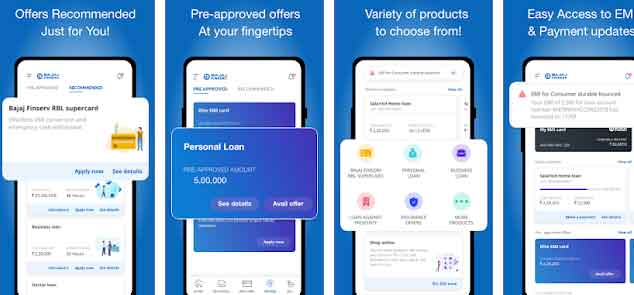 bajaj finserv app screenshots