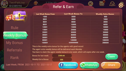 teen patti joy refer and earn