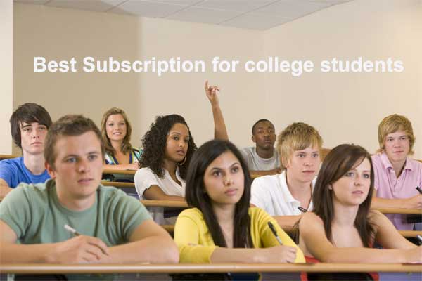 best subscriptions for college students